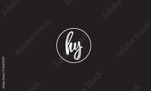 HY, YH, Y , H , Abstract Letters Logo Monogram 