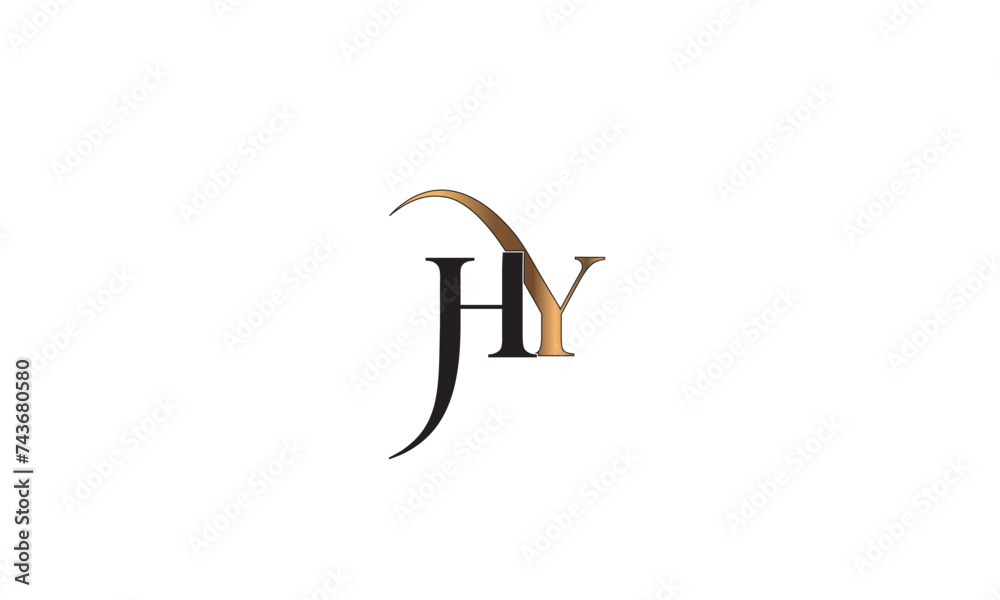 HY, YH, Y , H , Abstract Letters Logo Monogram HY, YH, Y , H , Abstract Letters Logo Monogram