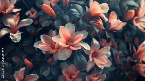 A tapestry of blooms unfolds, each petal a stroke of nature's brush, painting a masterpiece of ephemeral beauty. © Tayyab
