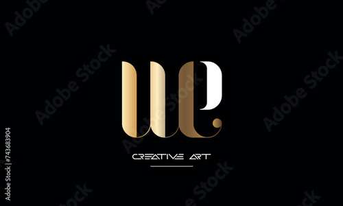 EW, WE, E, W abstract letters logo monogram