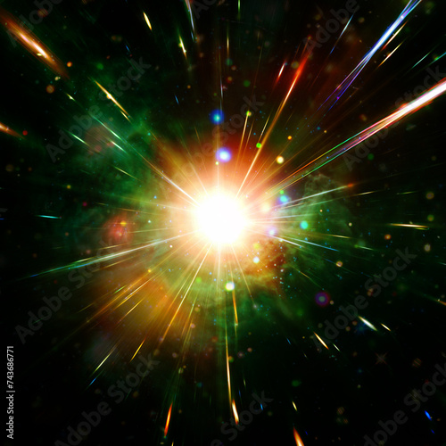 Colorful splash. Background. The elements of this image furnished by NASA.