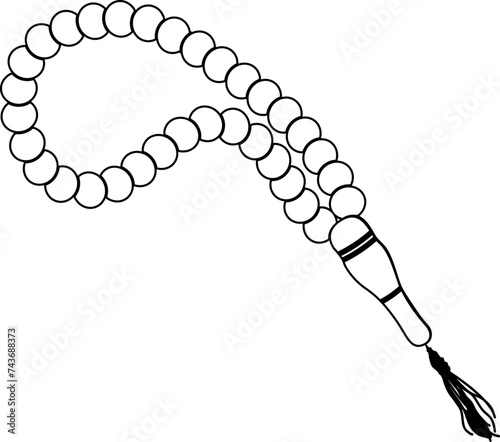Prayer beads outline