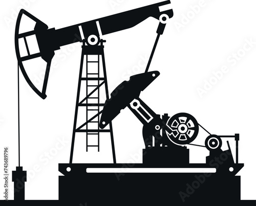 Oil Pump Icon. Vector illustration.