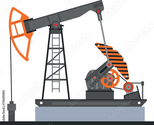 Oil Pump Icon. Vector illustration.