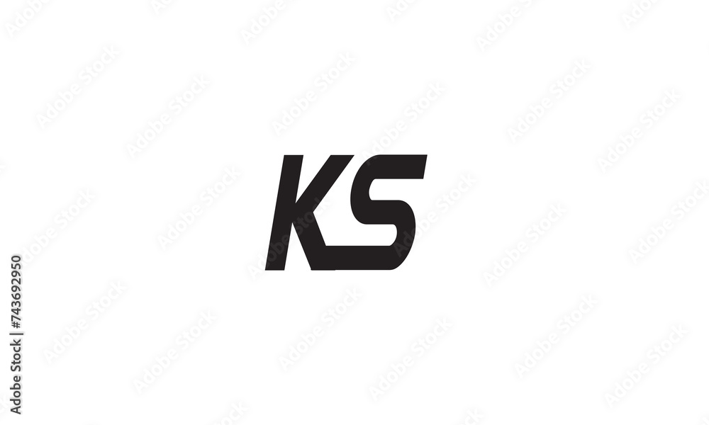 KS, SK , K , S , Abstract Letters Logo Monogram KS, SK , K , S , Abstract Letters Logo Monogram