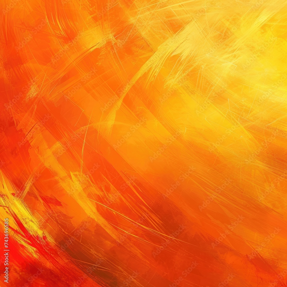 Warm Sunset: Abstract Orange Background Design With Smooth Gradient Texture