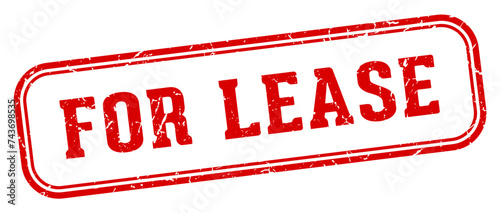 for lease stamp. for lease rectangular stamp on white background