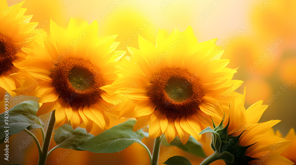 Fototapeta premium sunflower illustration