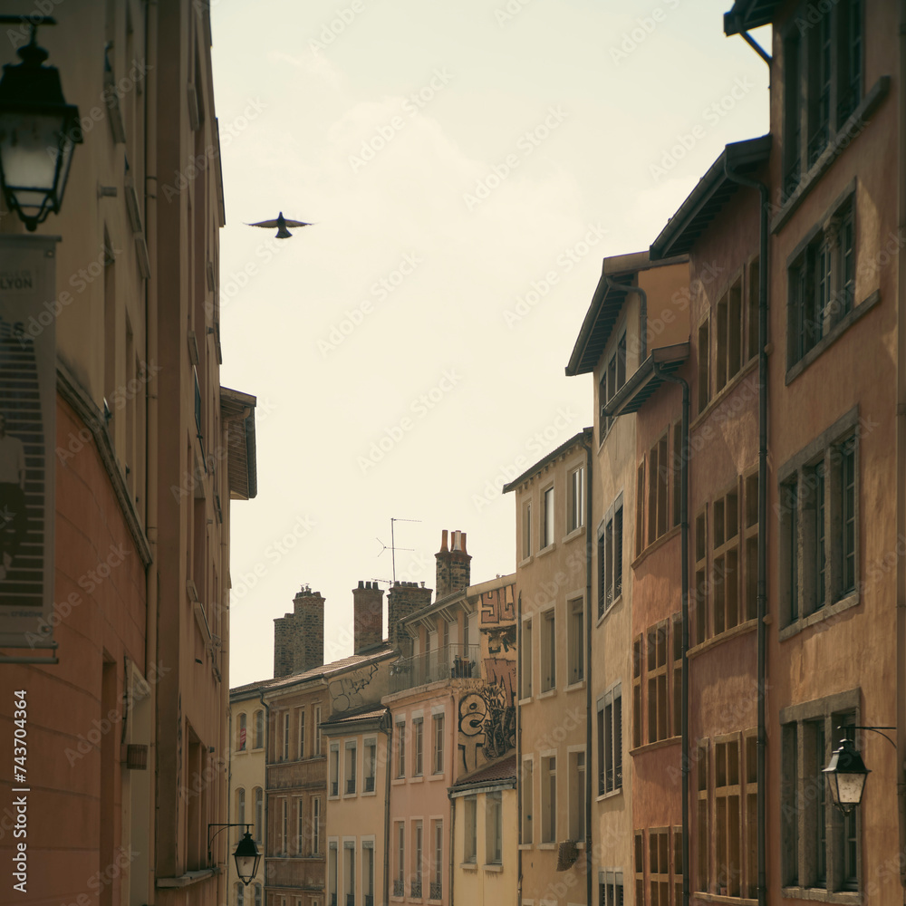 Fototapeta premium Lyon, France, ambiances de la ville