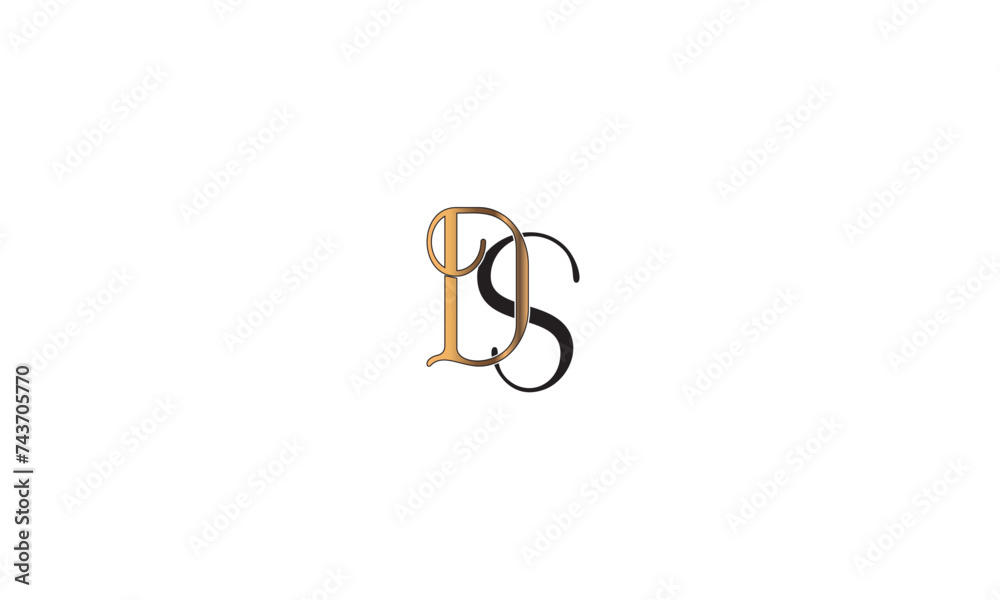DS, SD , D , S , Abstract Letters Logo Monogram DS, SD , D , S , Abstract Letters Logo Monogram