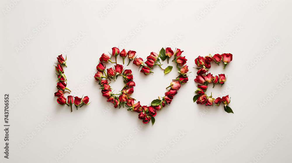 Love Letters mad out of rose petals
Love Letters mad out of rose petals