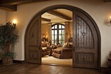 Antique Door Inspired Home Designs: Curtain Ideas for Door Archways