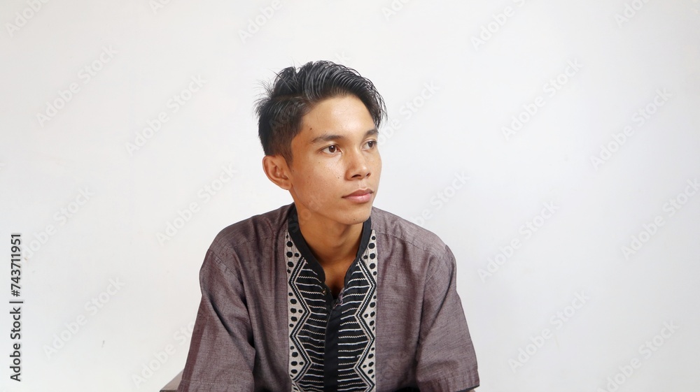 Handsome Asian Muslim man with cool style Handsome Asian Muslim man with cool style