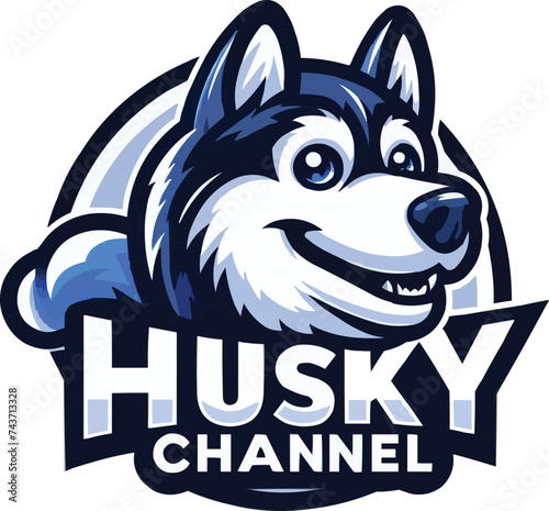 Siberian Husky Channel logo for better business