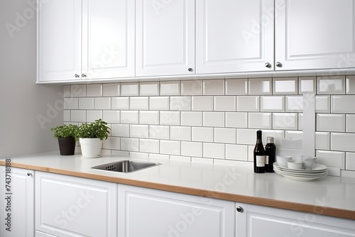 Subway Tile Kitchen Inspiration: A Minimalist Approach to Subway Tile Splashback in the Kitchen