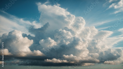 Beautiful cumulus clouds during the day © Sahaidachnyi Roman