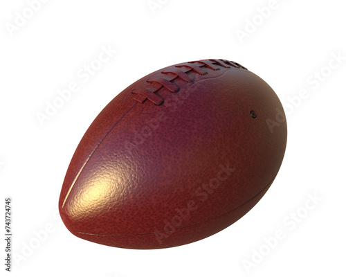 Football ball isolated on background. 3d rendering - illustration photo