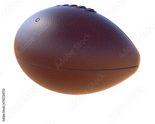 Football ball isolated on background. 3d rendering - illustration photo