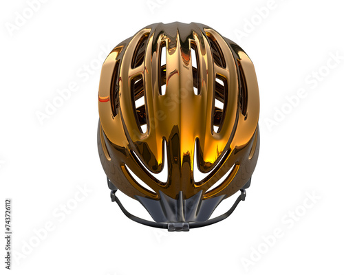 Bicycle helmet isolated on background. 3d rendering - illustration