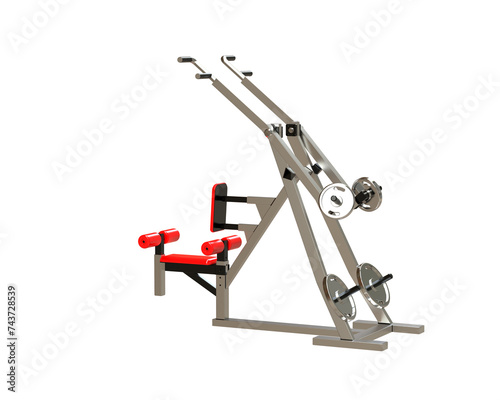 Gym equipment isolated on background. 3d rendering - illustration © Cristian