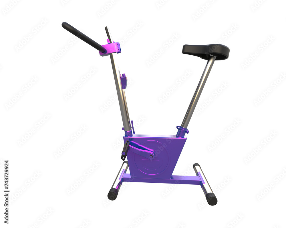 Magnetic bike isolated on background. 3d rendering - illustration Magnetic bike isolated on background. 3d rendering - illustration
