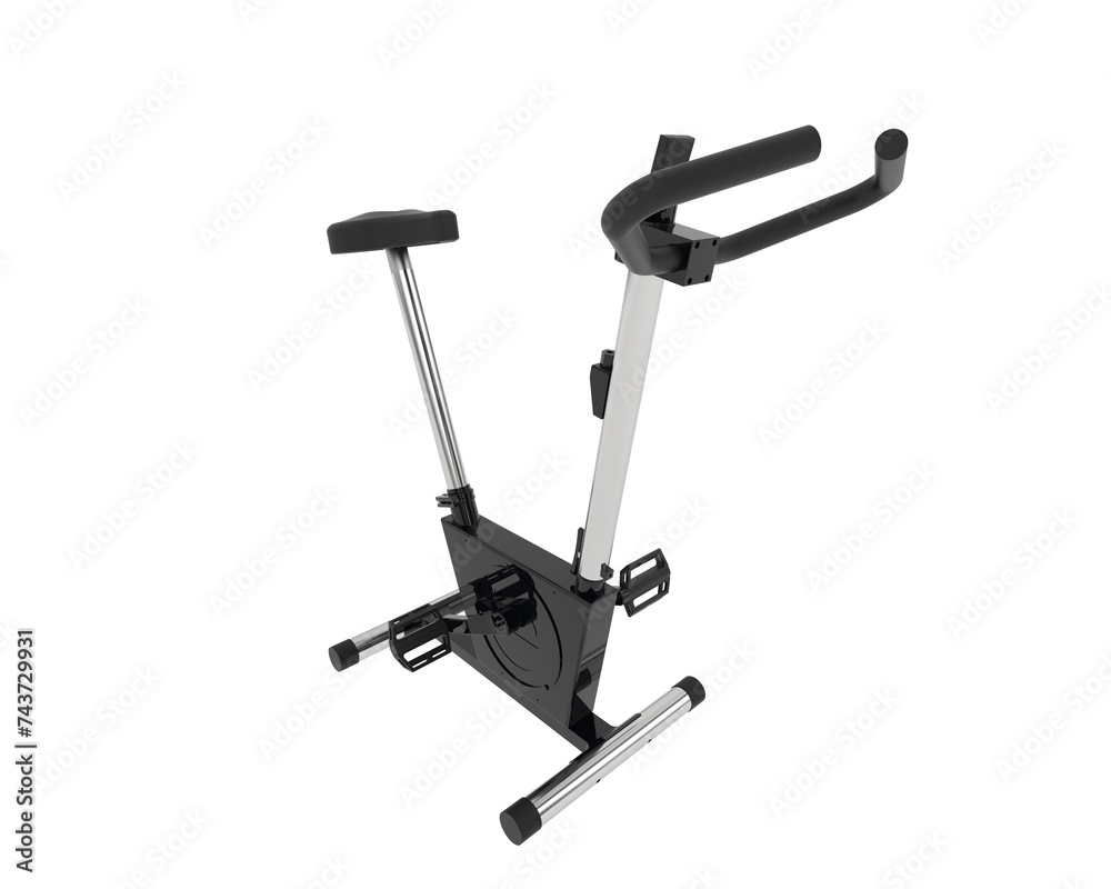 Magnetic bike isolated on background. 3d rendering - illustration Magnetic bike isolated on background. 3d rendering - illustration