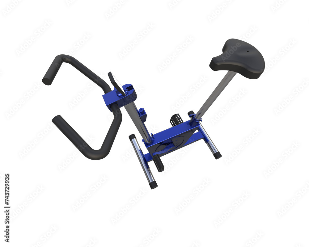 Magnetic bike isolated on background. 3d rendering - illustration Magnetic bike isolated on background. 3d rendering - illustration