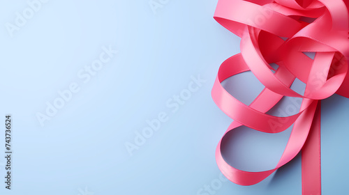 Ribbons in the background