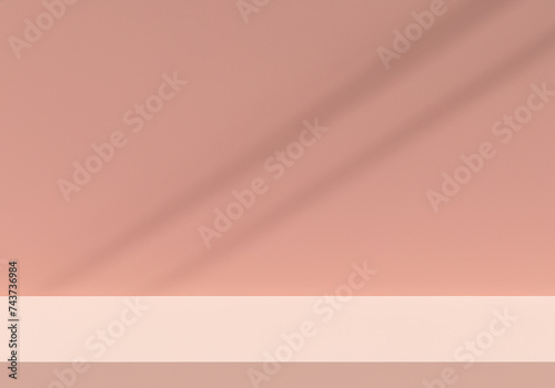 Pastel creamy pink beige stage