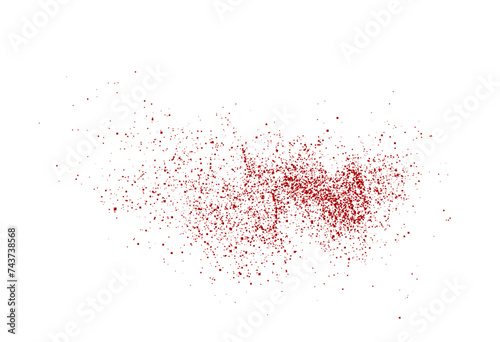 The vector illustration depicts a dynamic splatter of chili powder, dried pepper, spicy paprika, and other seasonings. Png.
