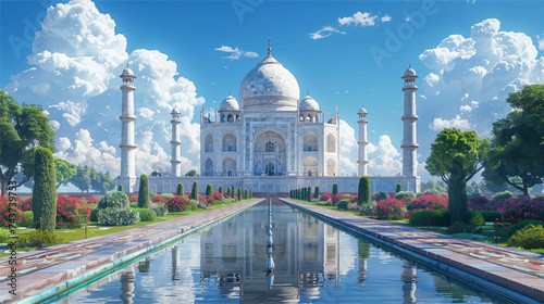 Taj Mahal illustration vectorial
