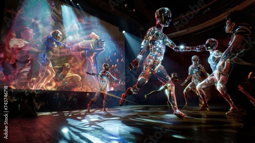 AI Theatrical Performance: Hyperrealistic Characters in Virtual Matinee