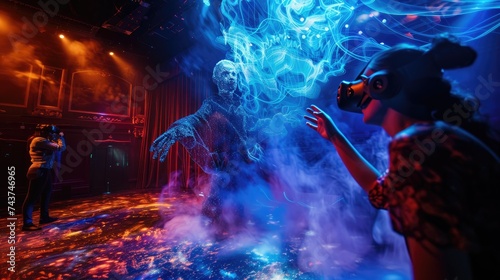 AI Theatrical Performance: Hyperrealistic Characters in Virtual Matinee