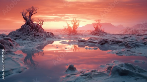 Surreal AI Landscapes: Hyperrealistic Dreamscape Exploration