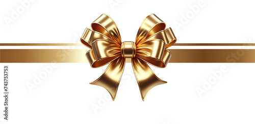 gold ribbon bow