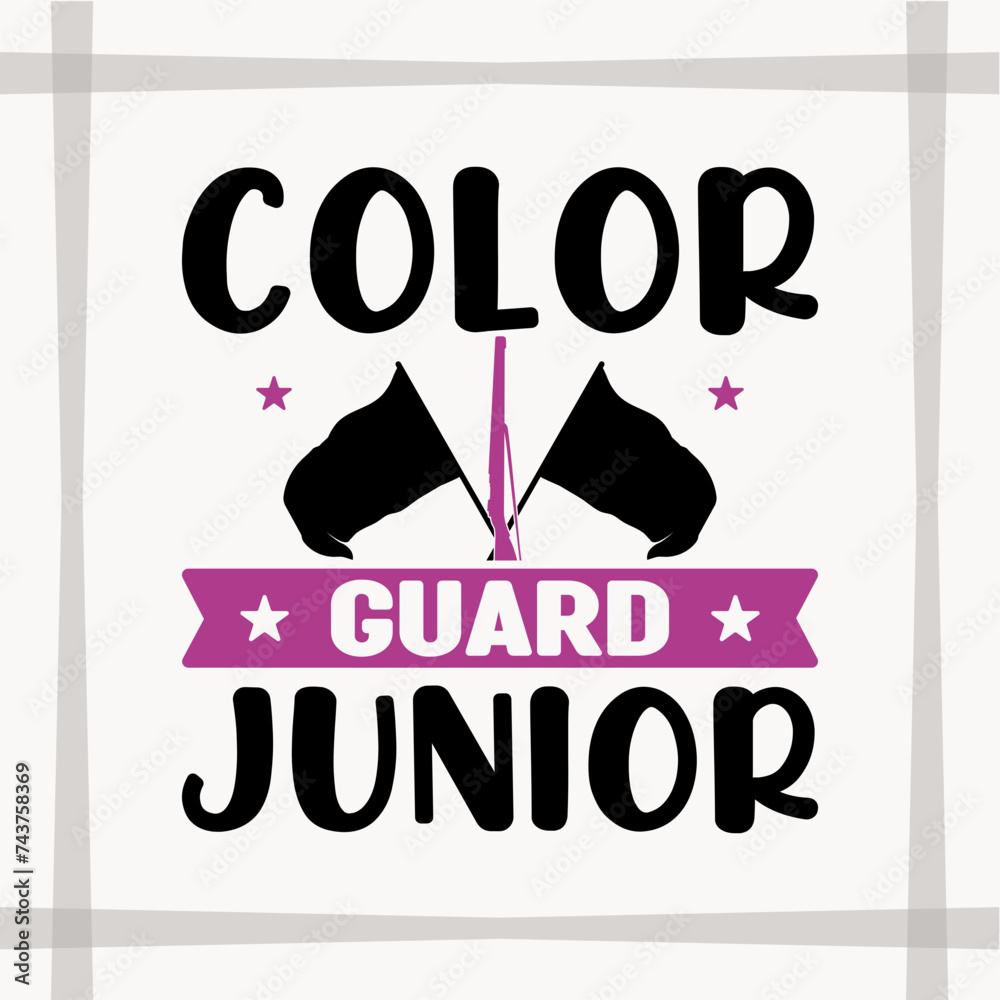 Color Guard Junior SVG Cut File, Color Guard Svg, Gift Svg, Marching ...