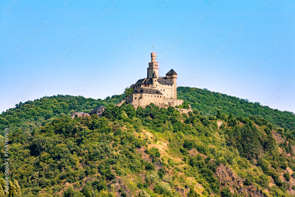 Castle Marksburg, Braubach, Rhineland-Palatinate, Germany, Europe.