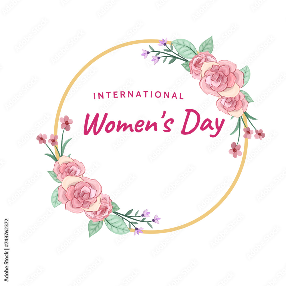 International women's Day 8 March celebration design