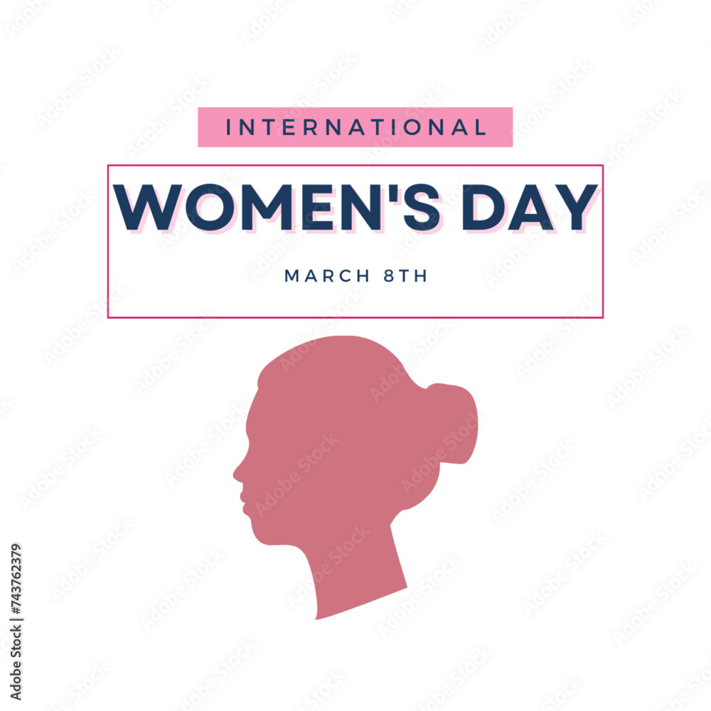 International women's Day 8 March celebration design