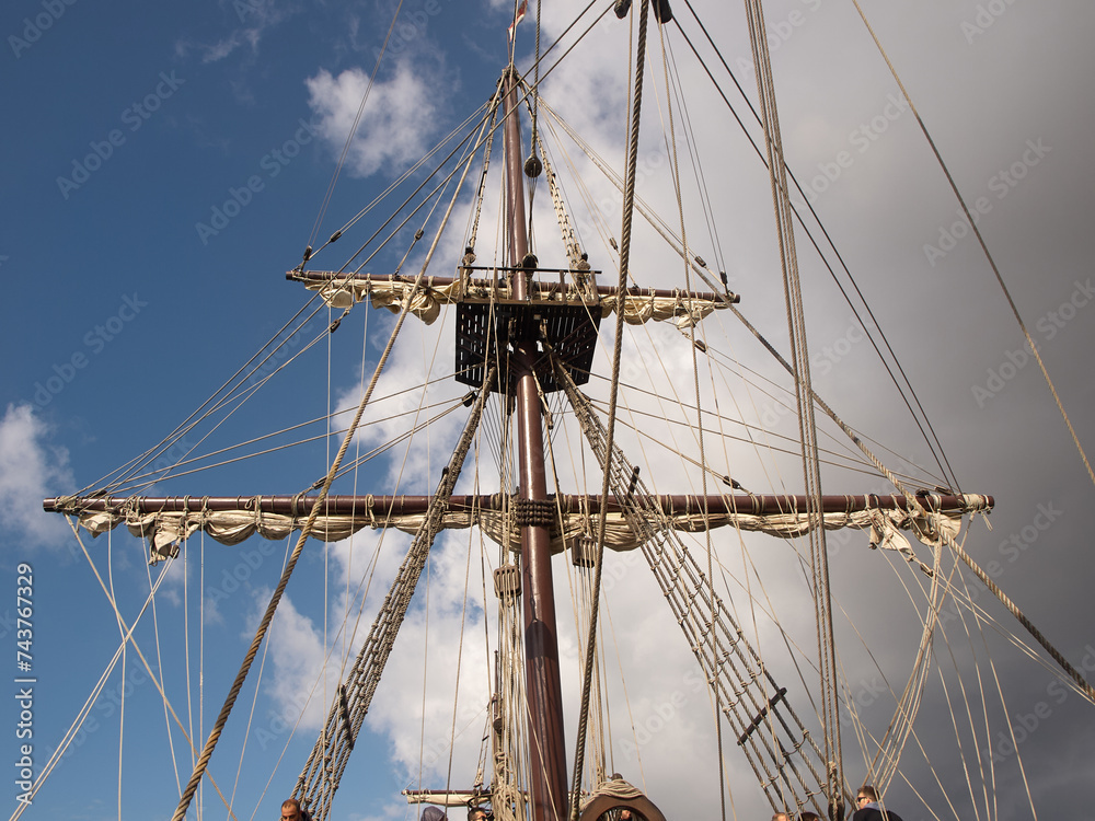 The Spanish galleon master tree represents a majestic element of maritime history. The Spanish galleon master tree represents a majestic element of maritime history.