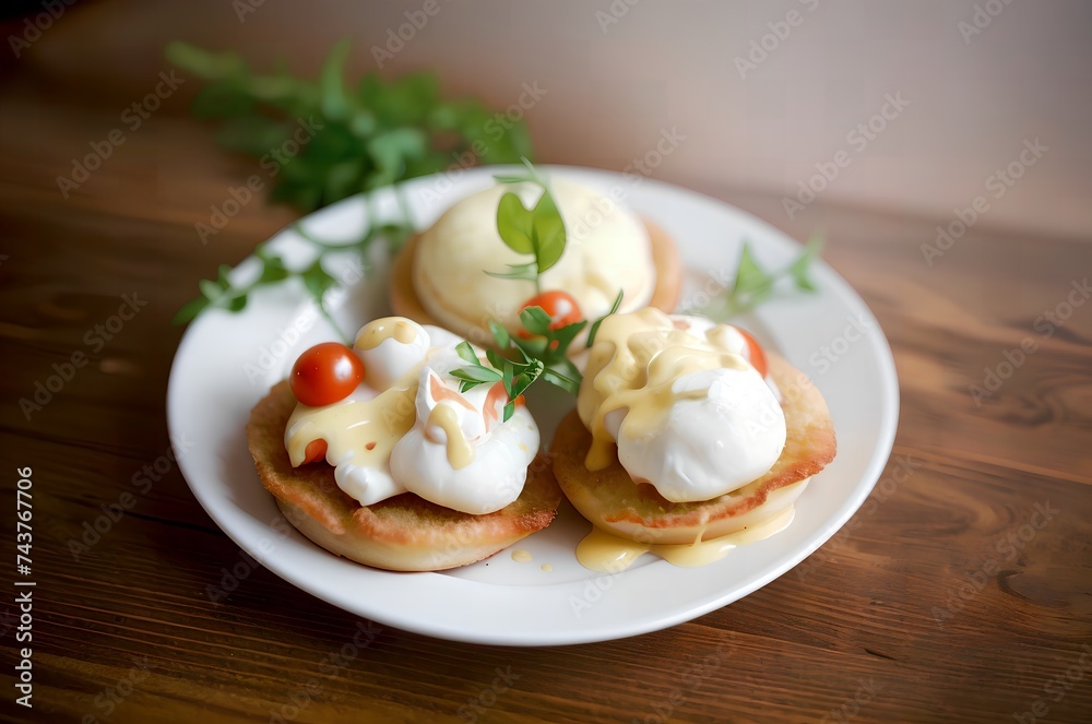 fried in batter sandwiches with tomatoes and mozzarella in a plate with herbs fried in batter sandwiches with tomatoes and mozzarella in a plate with herbs