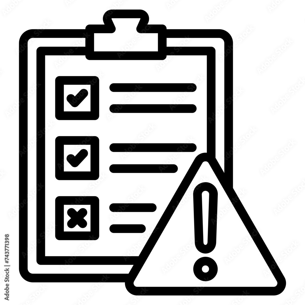 Risk Evaluation Icon Element For Design