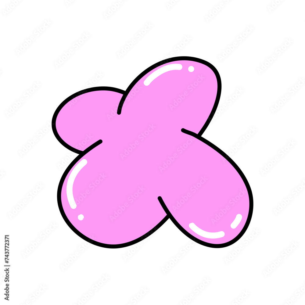 Bubble abstract shapes sticker Bubble abstract shapes sticker