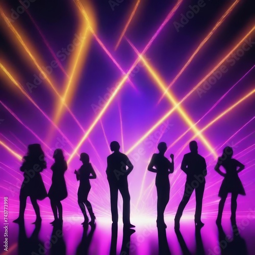 disco club night life people dancing laser light