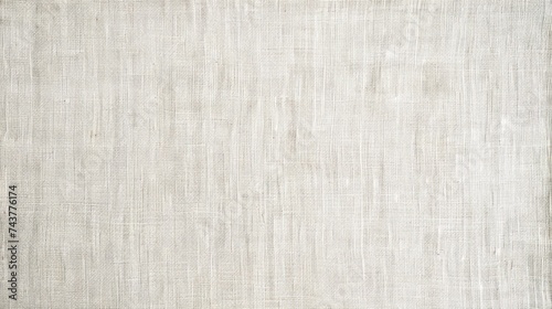 White linen texture background. Close up of natural linen fabric background. Ai generative.