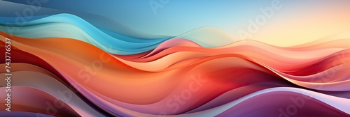 A vibrant abstract background featuring a multitude of colorful wavy lines intertwining in a rhythmic dance of movement and energy