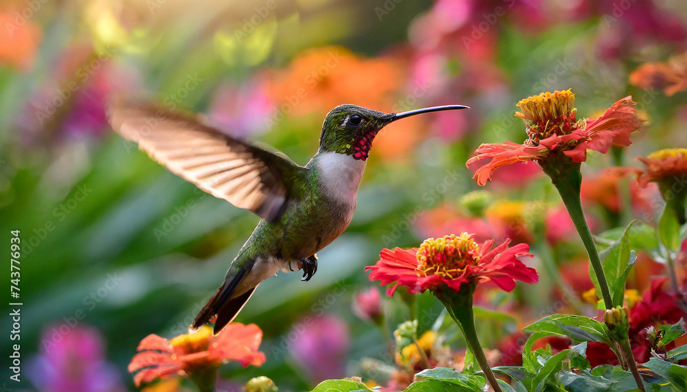 Fototapeta premium hummingbird on a flower