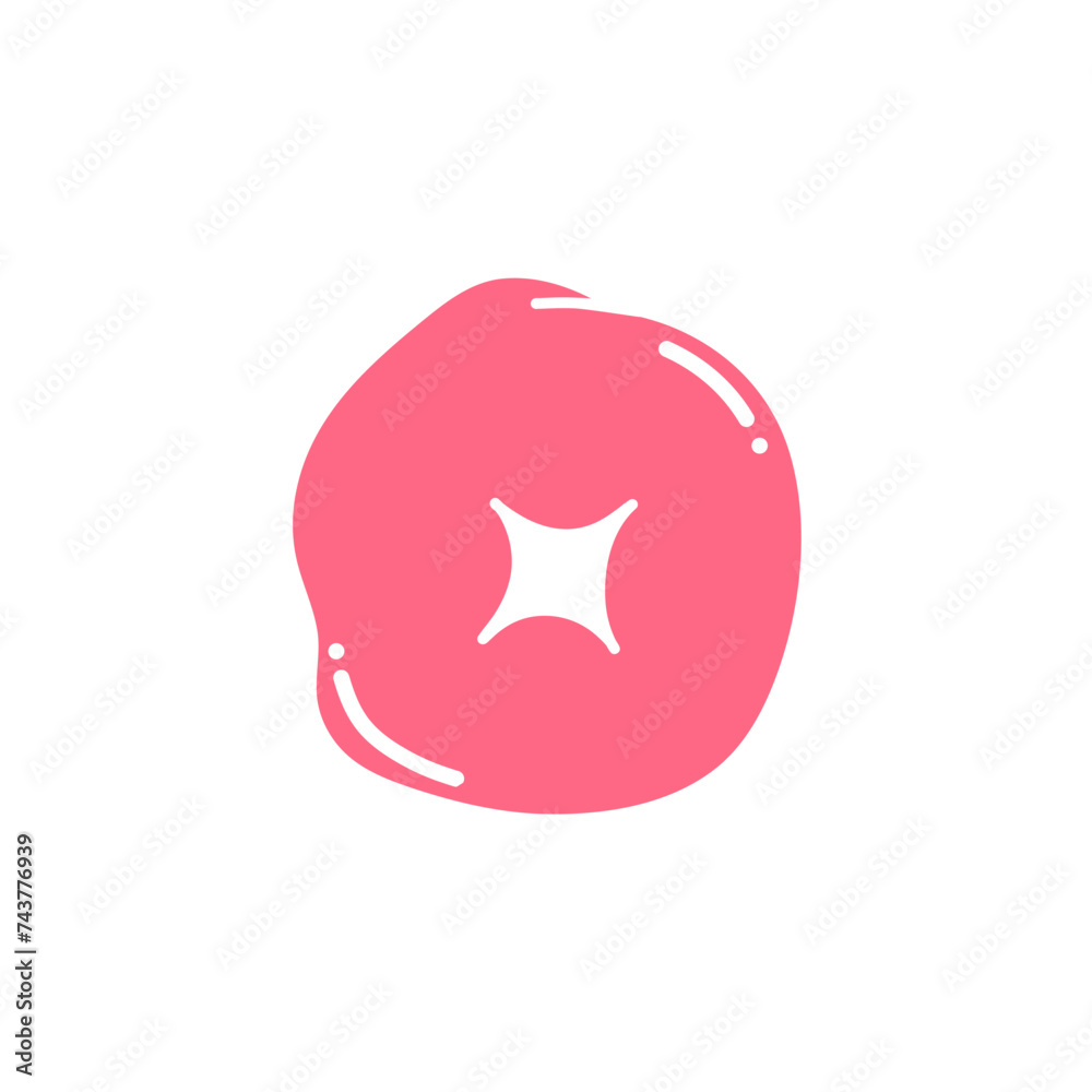 Hand drawn bubble shape illustration Hand drawn bubble shape illustration