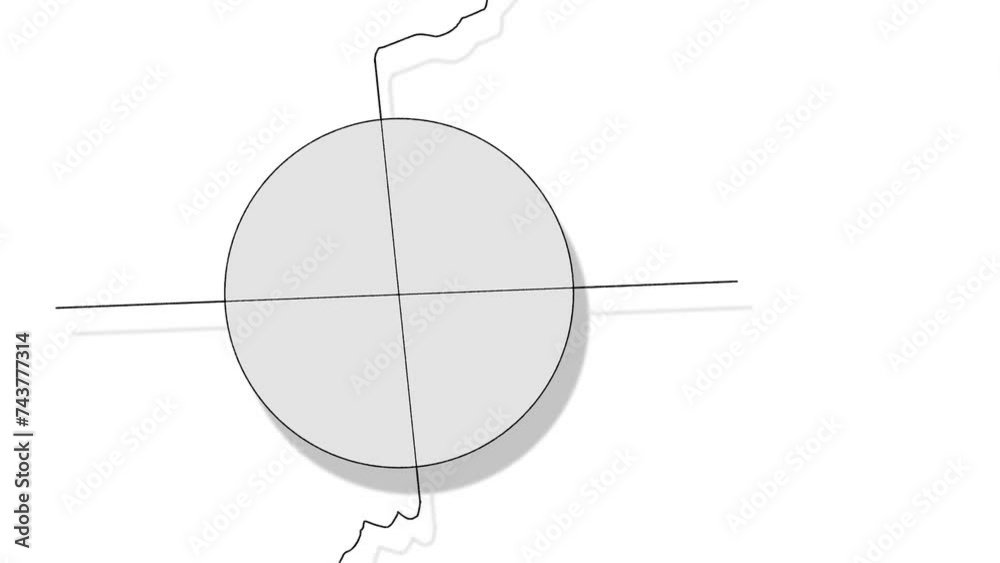 A schematic representation of a jerking or moving atom under the influence of some external physical forces or energies. A schematic representation of a jerking or moving atom under the influence of some external physical forces or energies.