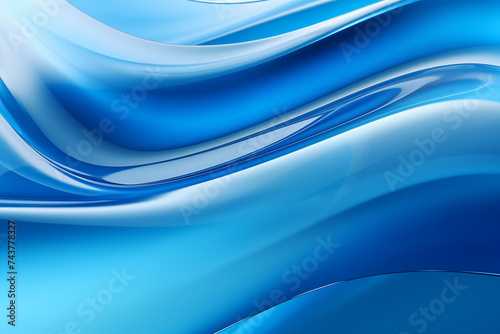 Blue curved glass background texture, wallpaper